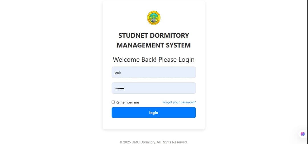 Student Dormitory Management System